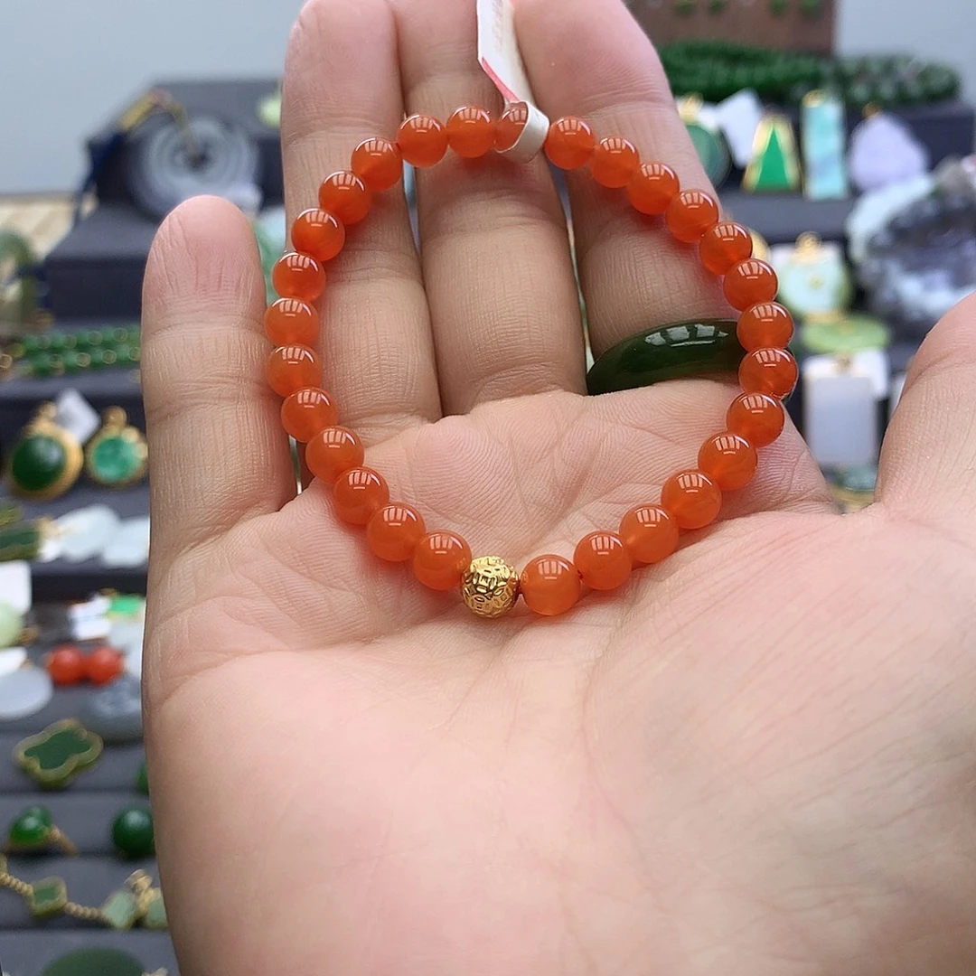未镶嵌手链南红玛瑙