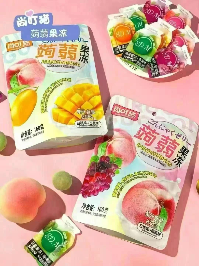 蒟蒻果冻白桃味➕葡萄味160g