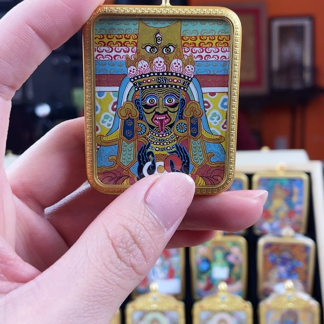 吊坠热贡纯手绘扎基拉姆