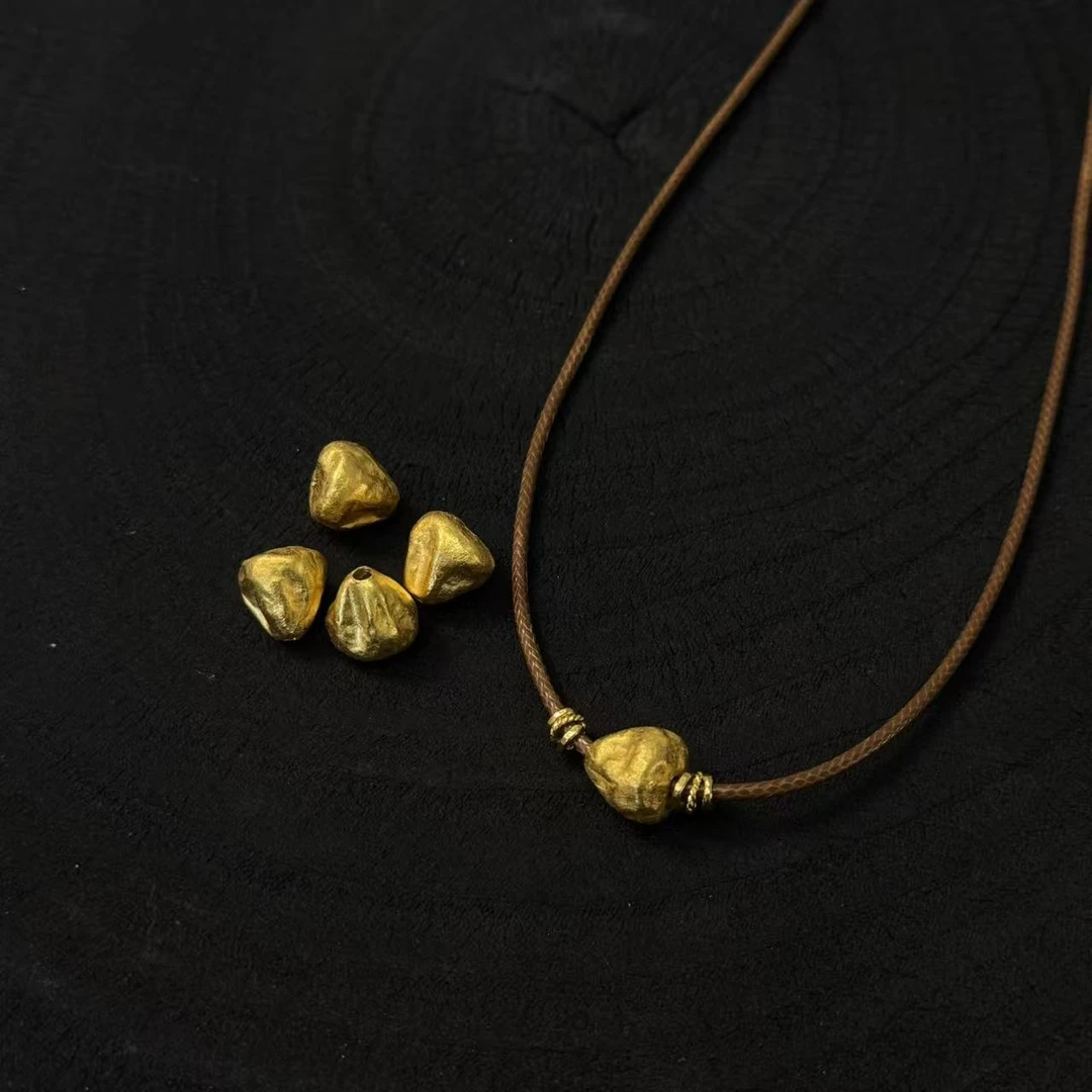 【细工】金窝窝吊坠 手工打造 质感超好足金999