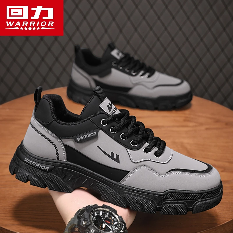 回力男鞋2025冬季新款休闲复古马丁短靴户外运动登山防滑耐磨潮鞋