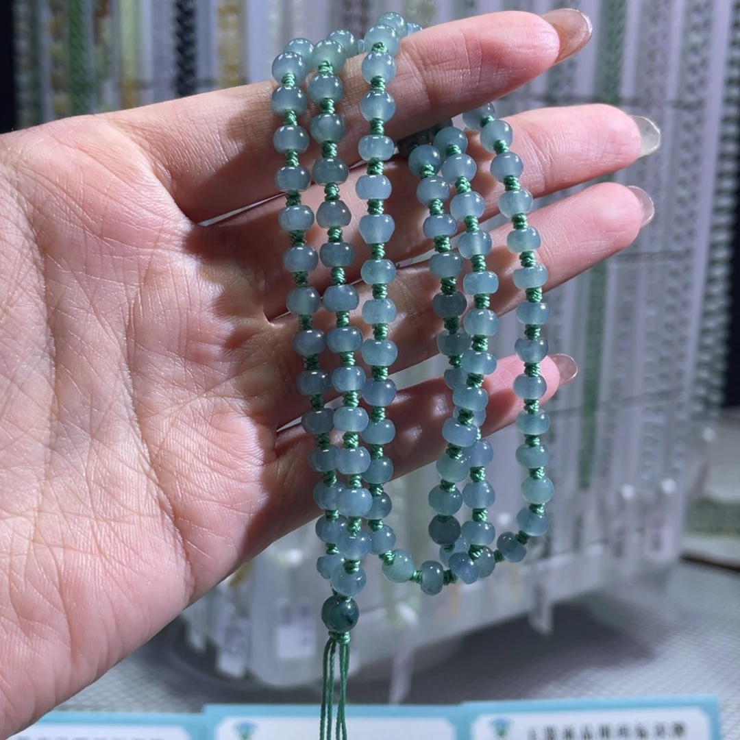颈饰未镶嵌翡翠珠链
