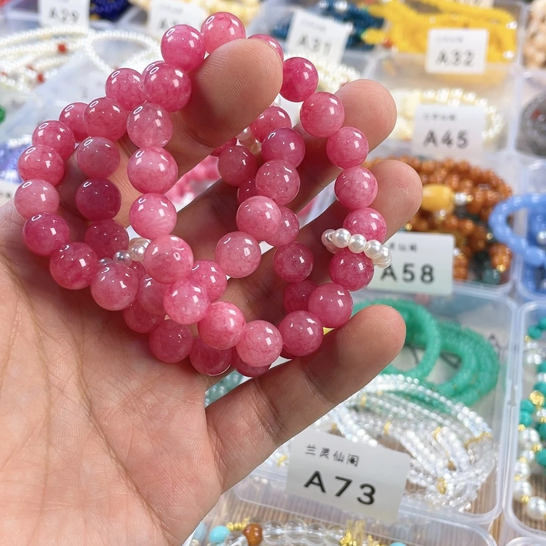 檀香木手串银S925镀金镶嵌