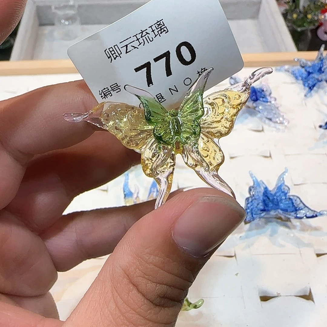 玻璃吊坠(不含链)770蝴蝶