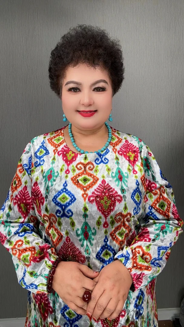 中老年女装条纹植物花卉复古女款外套服装半高领花色