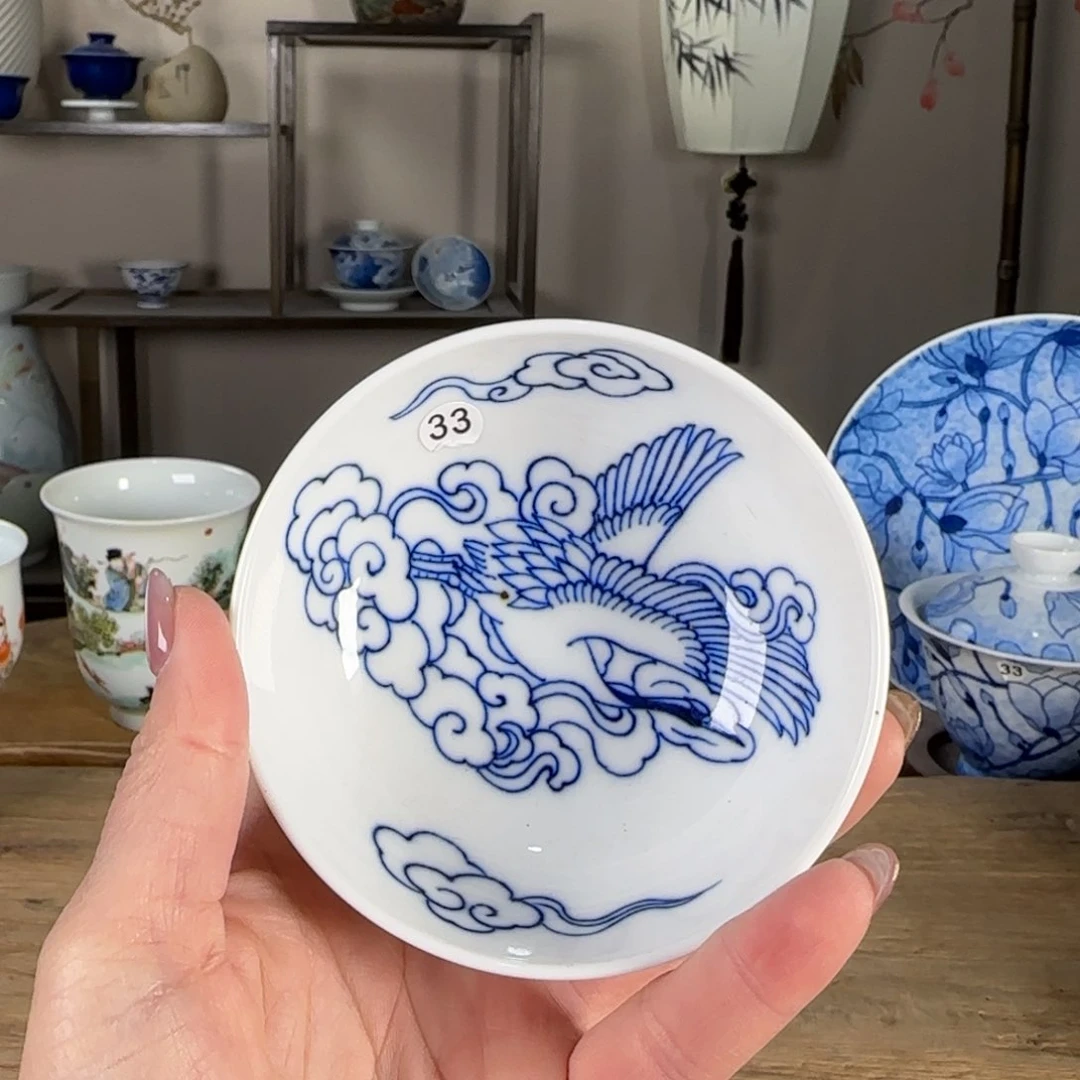 杯景德镇陶瓷柴烧多人