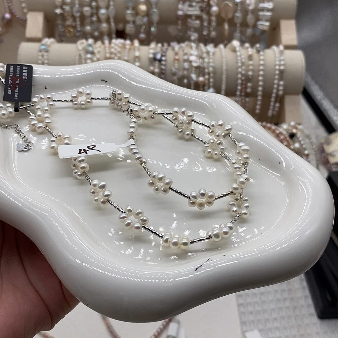 淡水珍珠手绳银S925镶嵌
