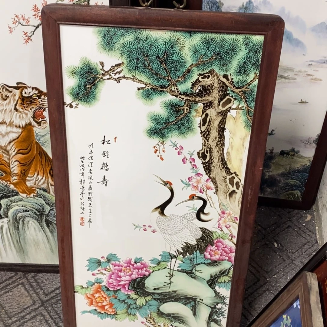 瓷86746*1景德镇瓷板画柴窑烧制