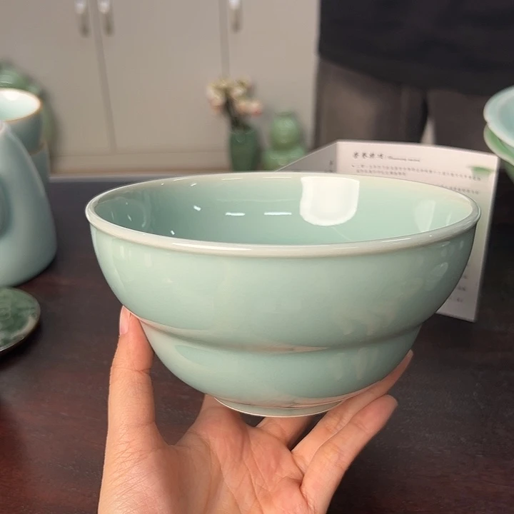 龙泉云间青瓷小米茶器