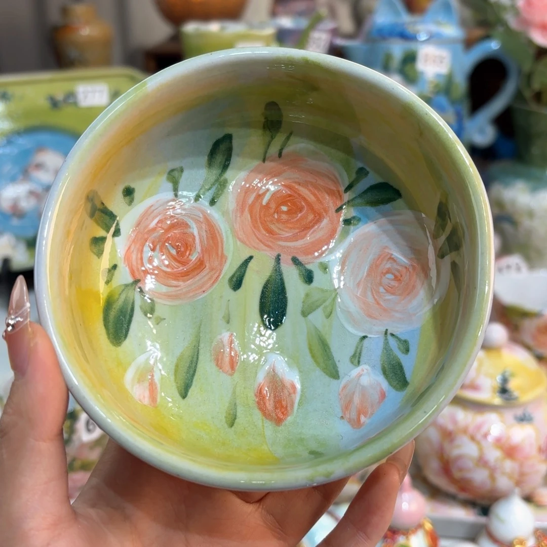 景德镇手绘高温釉下彩陶瓷茶具