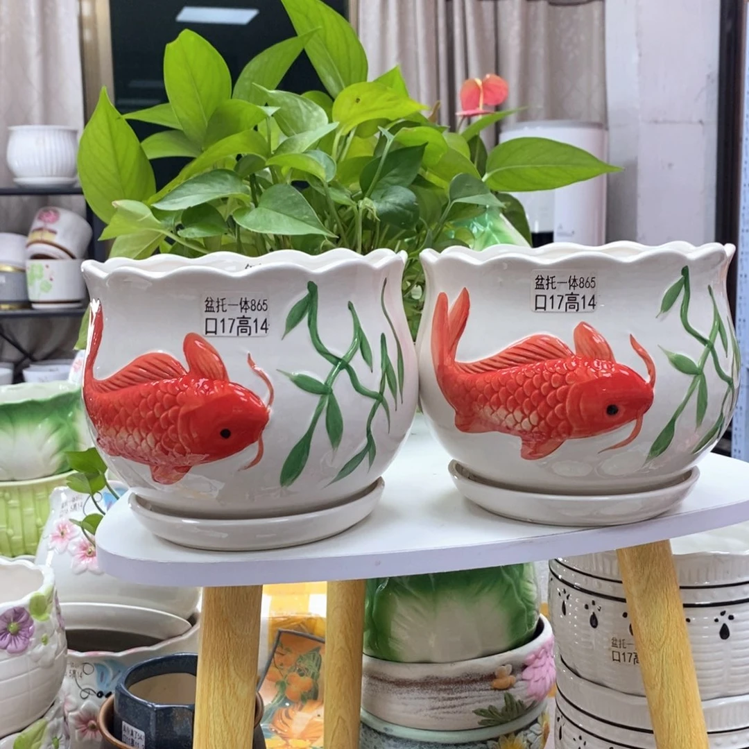 @夏西陶瓷花盆@@5865