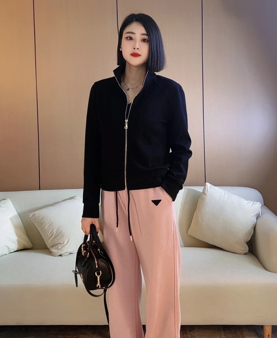 2502爆款早春秋款立领开衫全拉链外套时尚显瘦穿搭休闲内搭女款