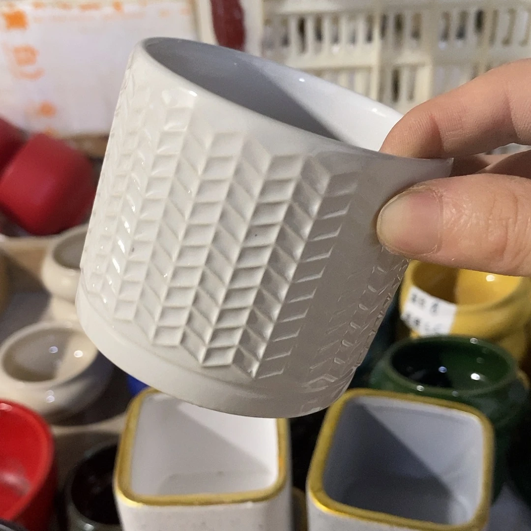 陶杯子陶盆有孔 瑕疵介意勿拍