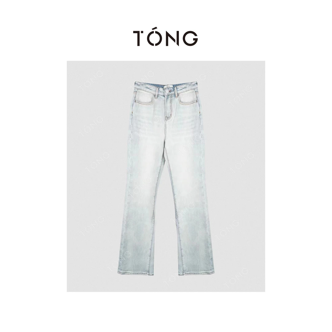 【废土美学】奥地利进口水洗微喇显瘦显高牛仔裤 GA0011