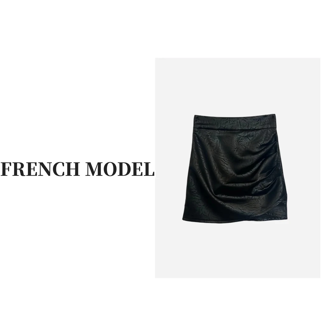 法模FRENCH MODEL .2025夏季时装气质褶皱气质半身裙 40660585