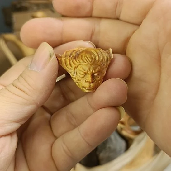 柏木（崖柏）太行崖柏猴子手把件