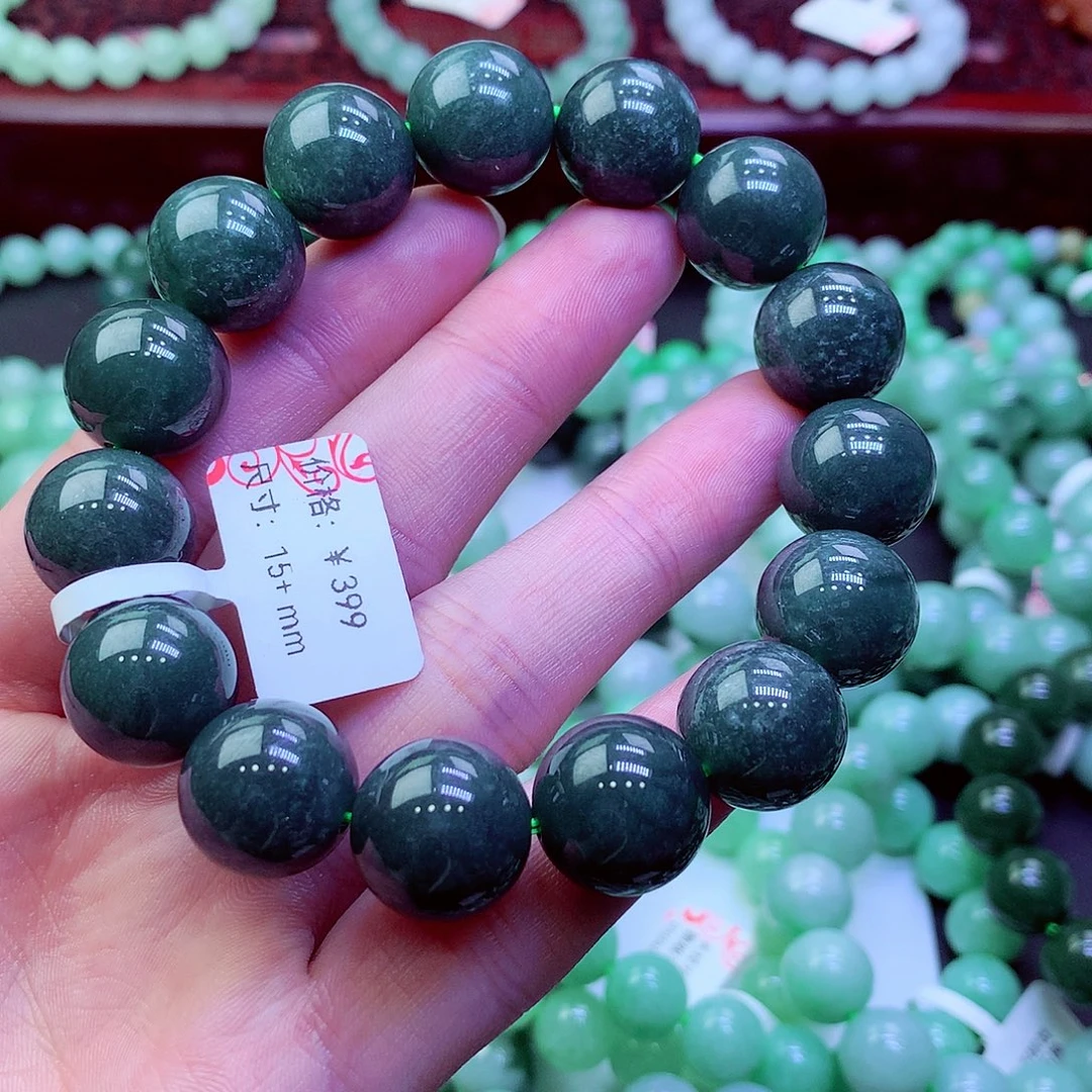 翡翠未镶嵌毛衣链