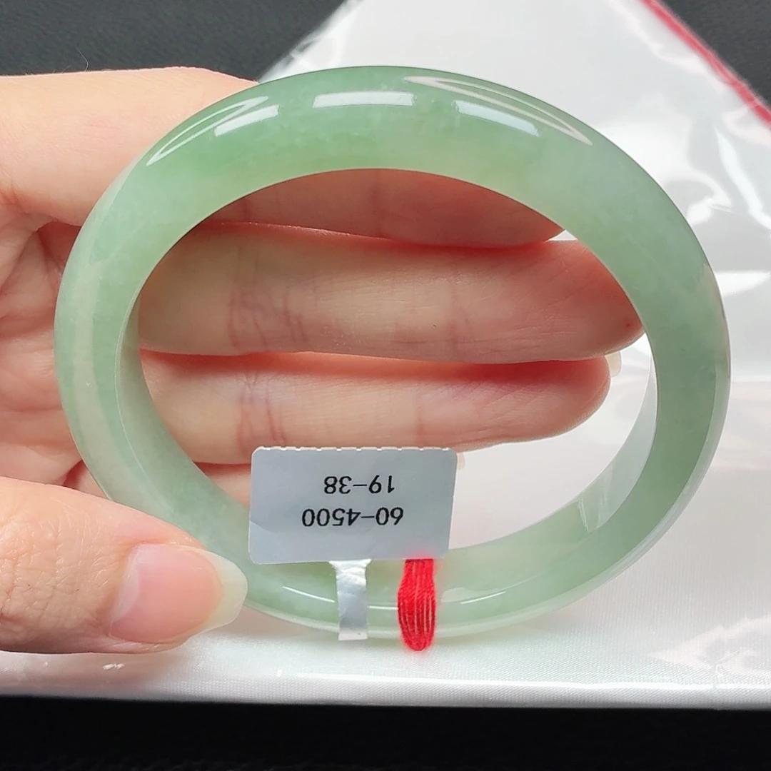 翡翠手镯未镶嵌30号正圈60  19-38