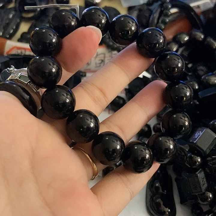 翡翠未镶嵌手链墨翠16福利