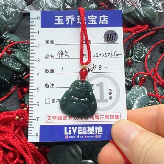 翡翠未镶嵌颈饰正装