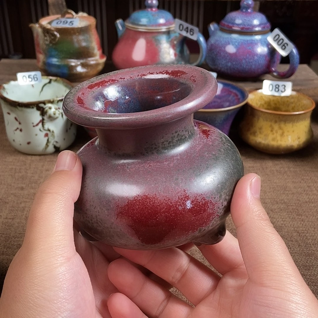 瓷片钧瓷茶壶茶具