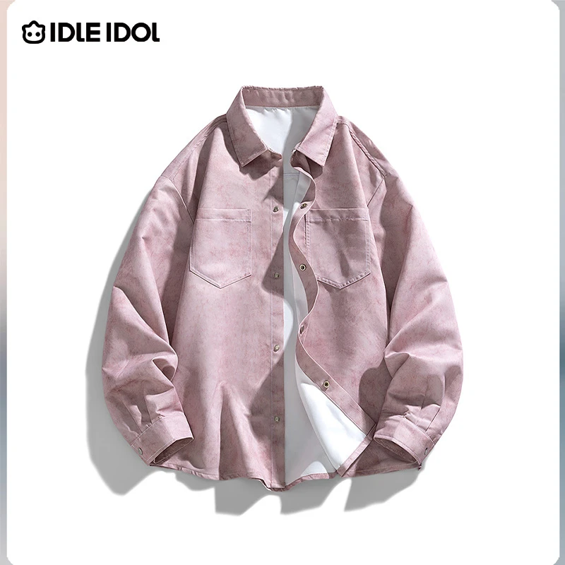 IDLE IDOL潮流时尚宽松立口袋休闲情侣款男生衣服高级感百搭外套