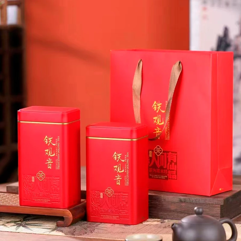 安溪铁观音茶叶2025新茶清香型传统正味高山乌龙茶礼罐装