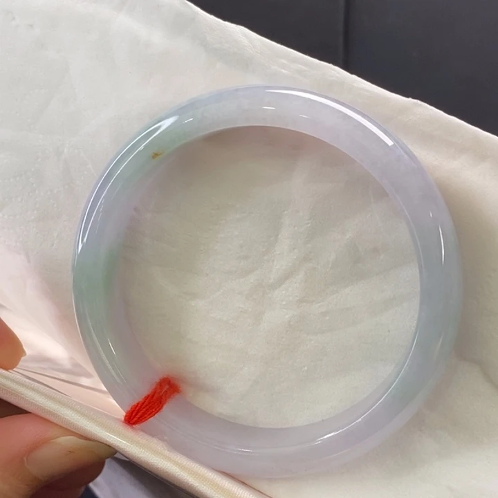 翡翠未镶嵌手镯55.5圈