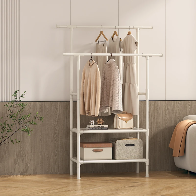 晾衣架落地家用可移动卧室衣帽架挂衣架室内简易衣帽间衣服架子
