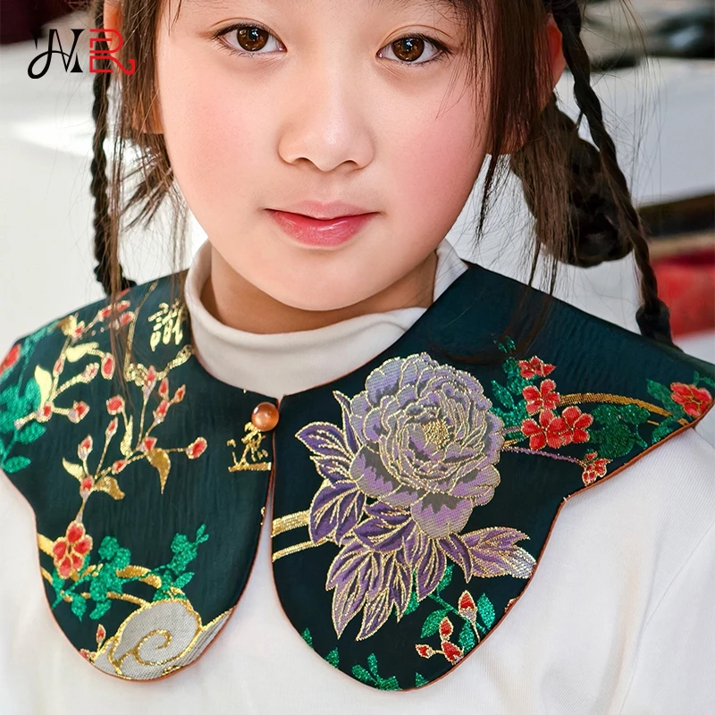 叆迩服饰2025金缕祥运云肩儿童