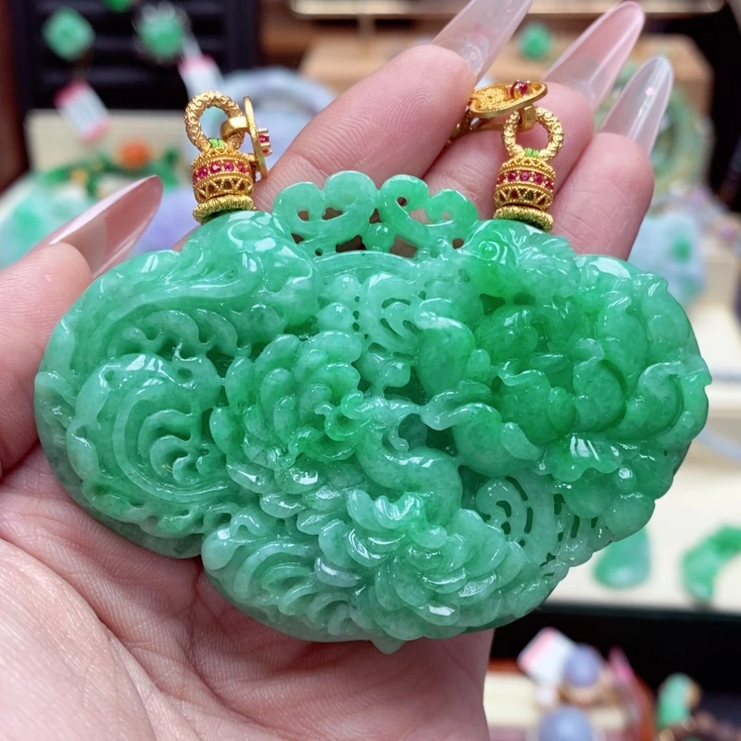 颈饰未镶嵌翡翠紫*翡翠吊坠