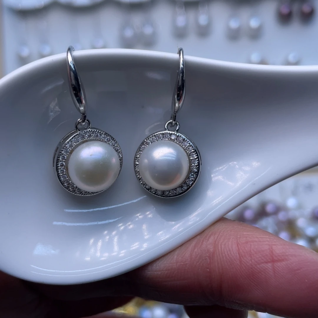 未镶嵌耳饰淡水珍珠