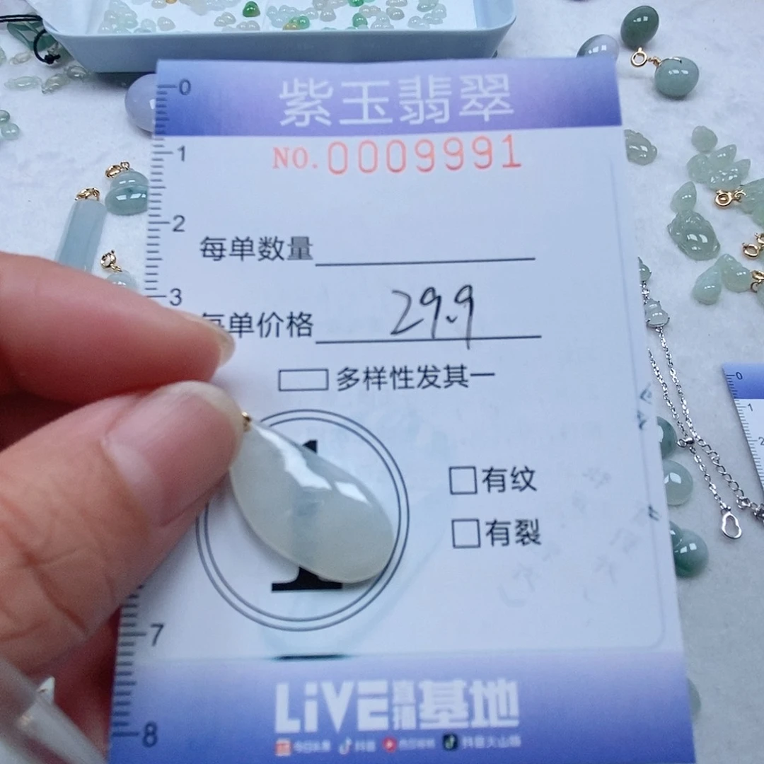 翡翠未镶嵌颈饰冰胶随行