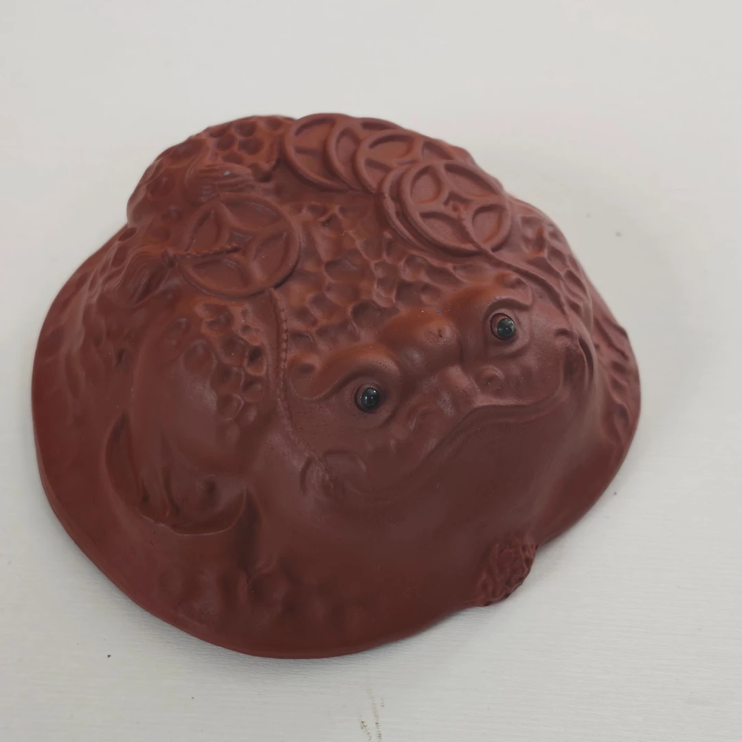 【央网专属】紫砂蟾蜍杯