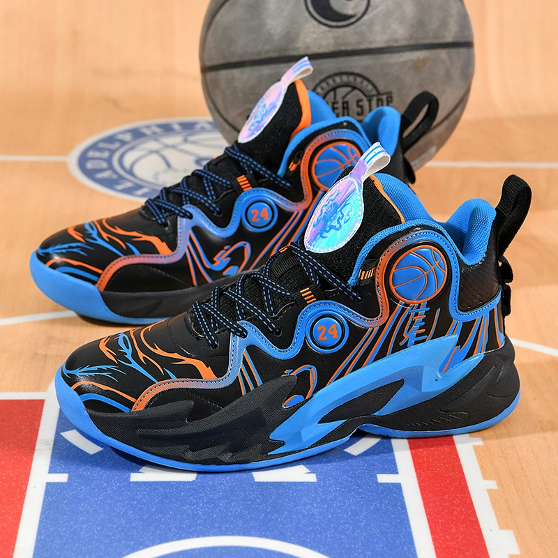 科比篮球鞋2025夏季防滑减震大童学生运动跑步鞋潮流实战男生球鞋