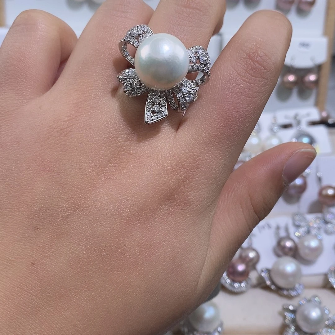 戒指淡水珍珠未镶嵌14.6mm