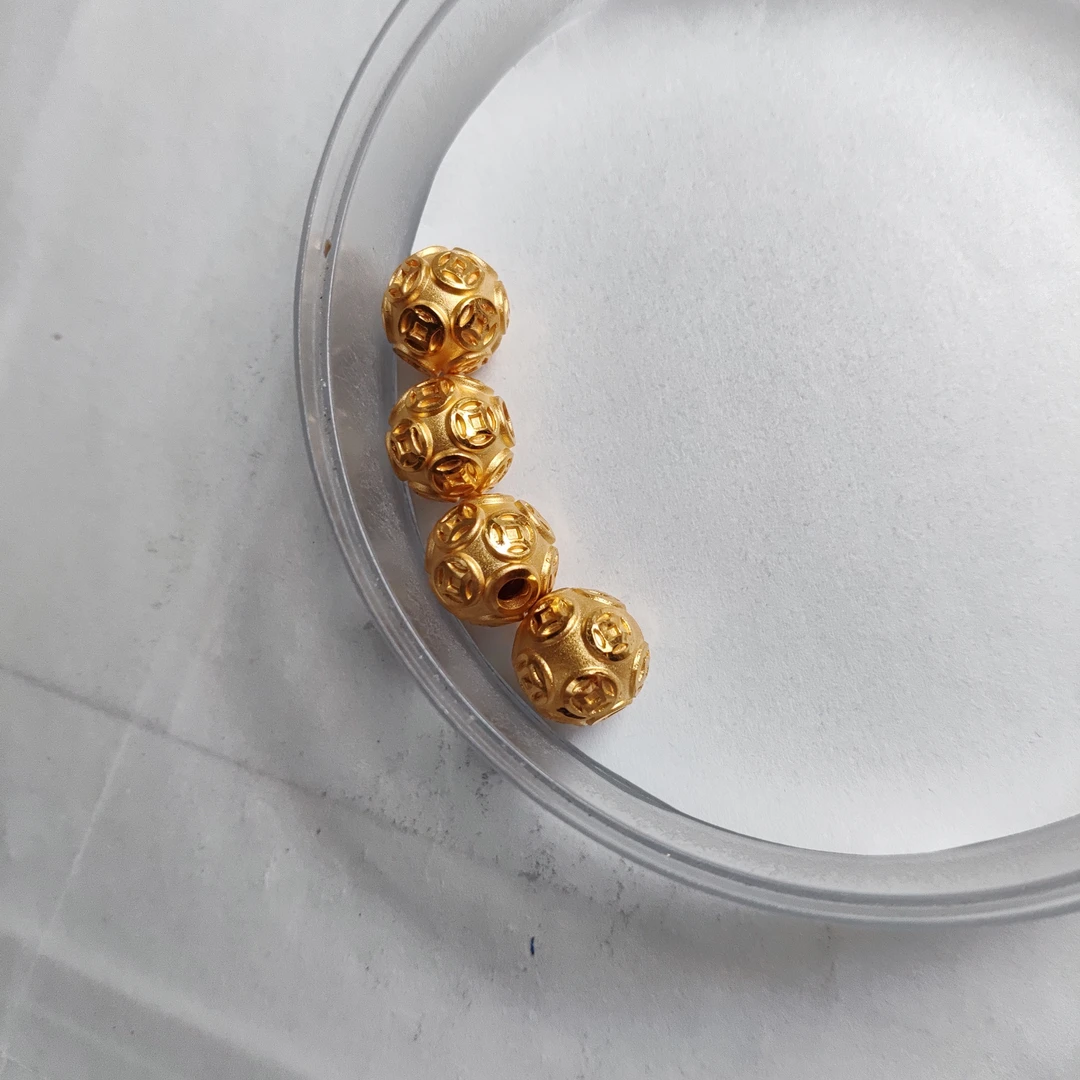 金元宝足金999貔貅珠子首饰