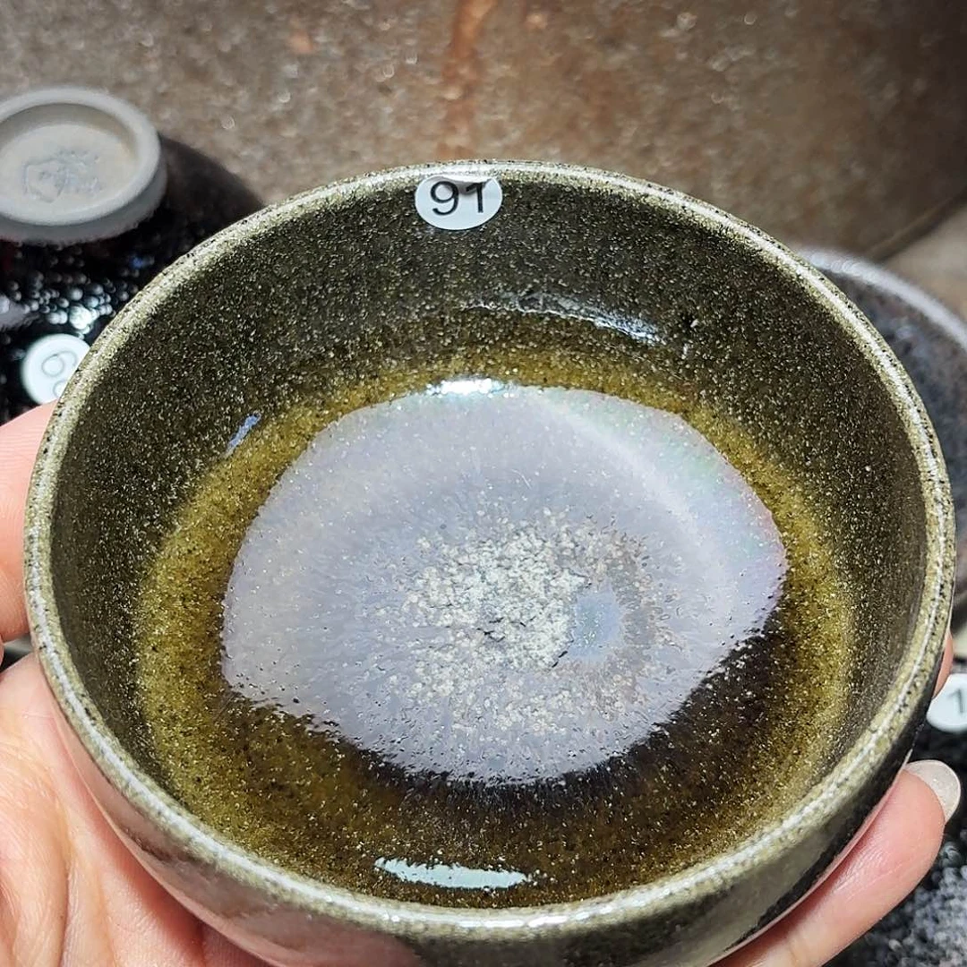 茶盏义兴龙窑建盏91年微瑕