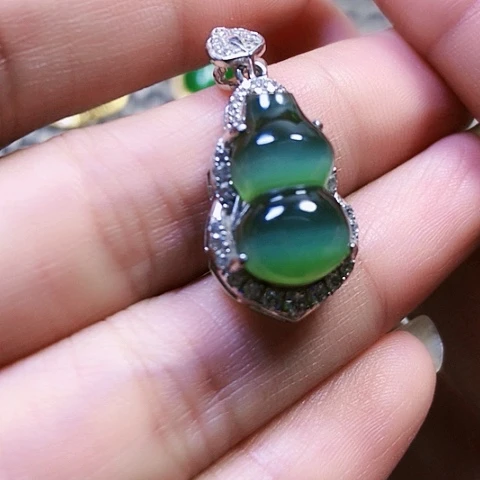 和田玉银S925镶嵌戒指