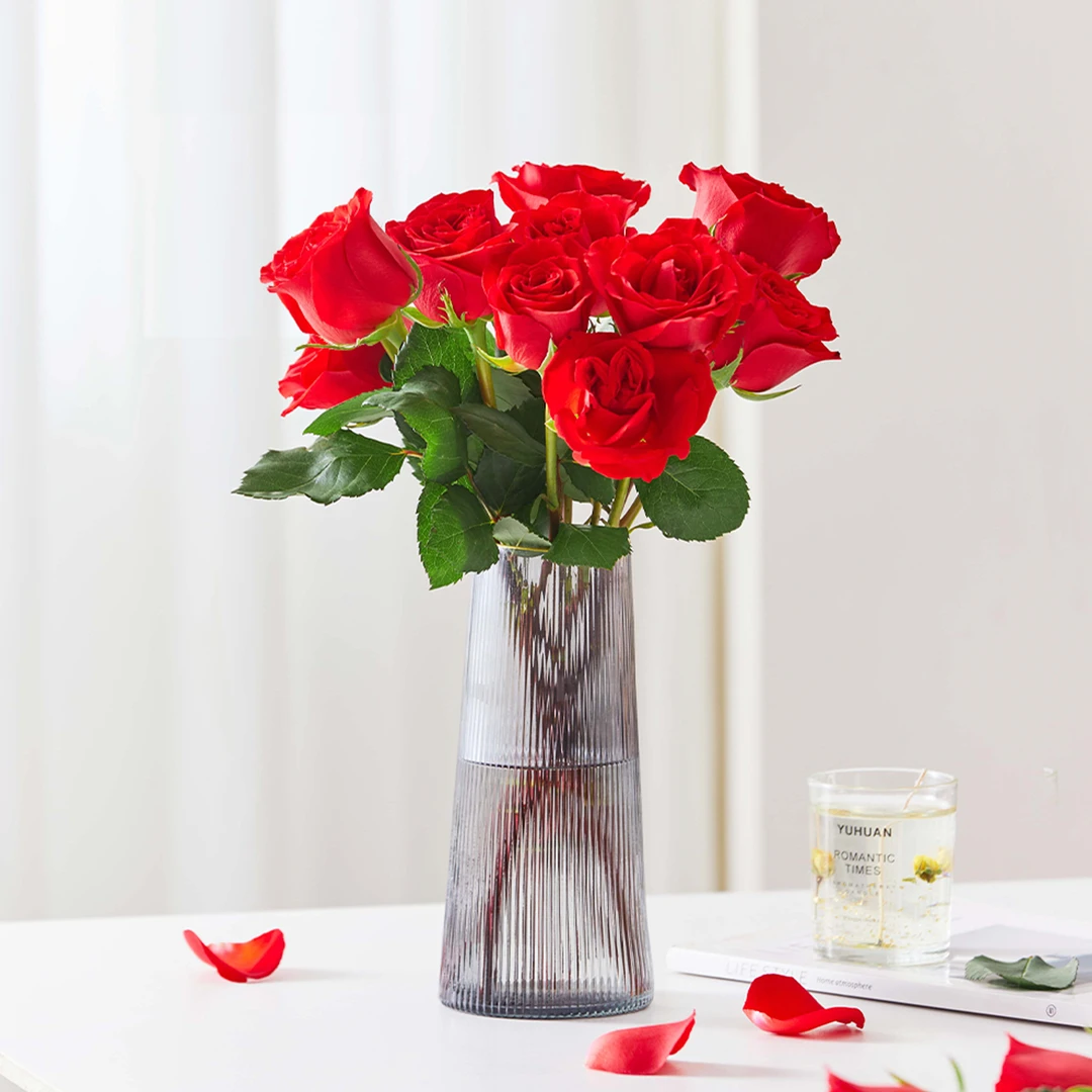 红色系玫瑰 10支/束 多种款式随机发货