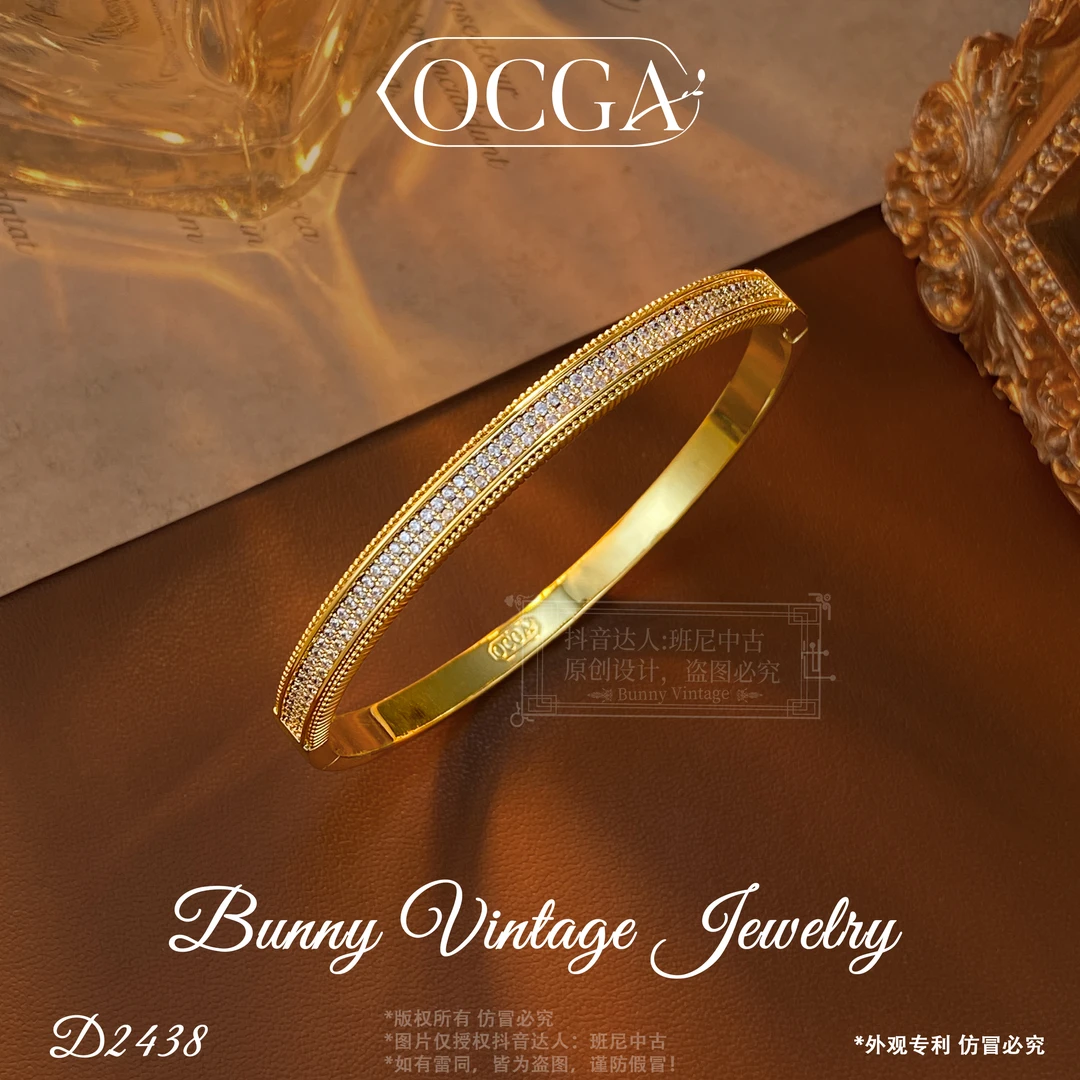 镀K金D2438 法★【巴黎盛典】春OCGA 欧斯伽斯 手镯