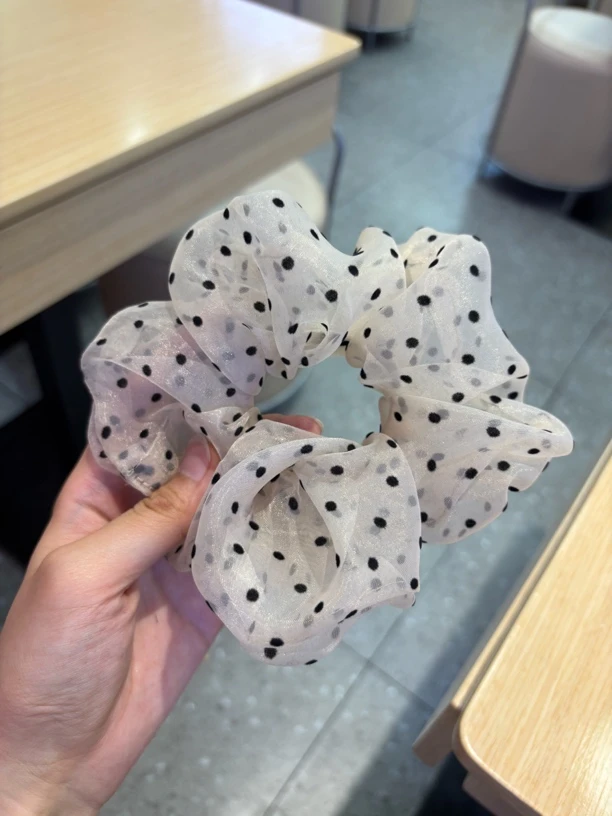 饰品通用发绳皮筋学生发带欧根纱复古发圈头绳大号