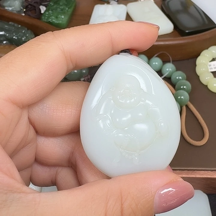 和田玉未镶嵌吊坠(不含链)