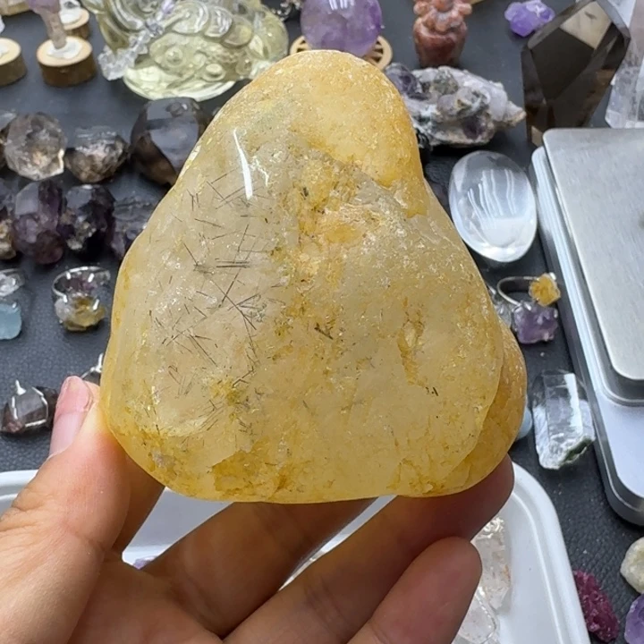 石材水冲发发重407克