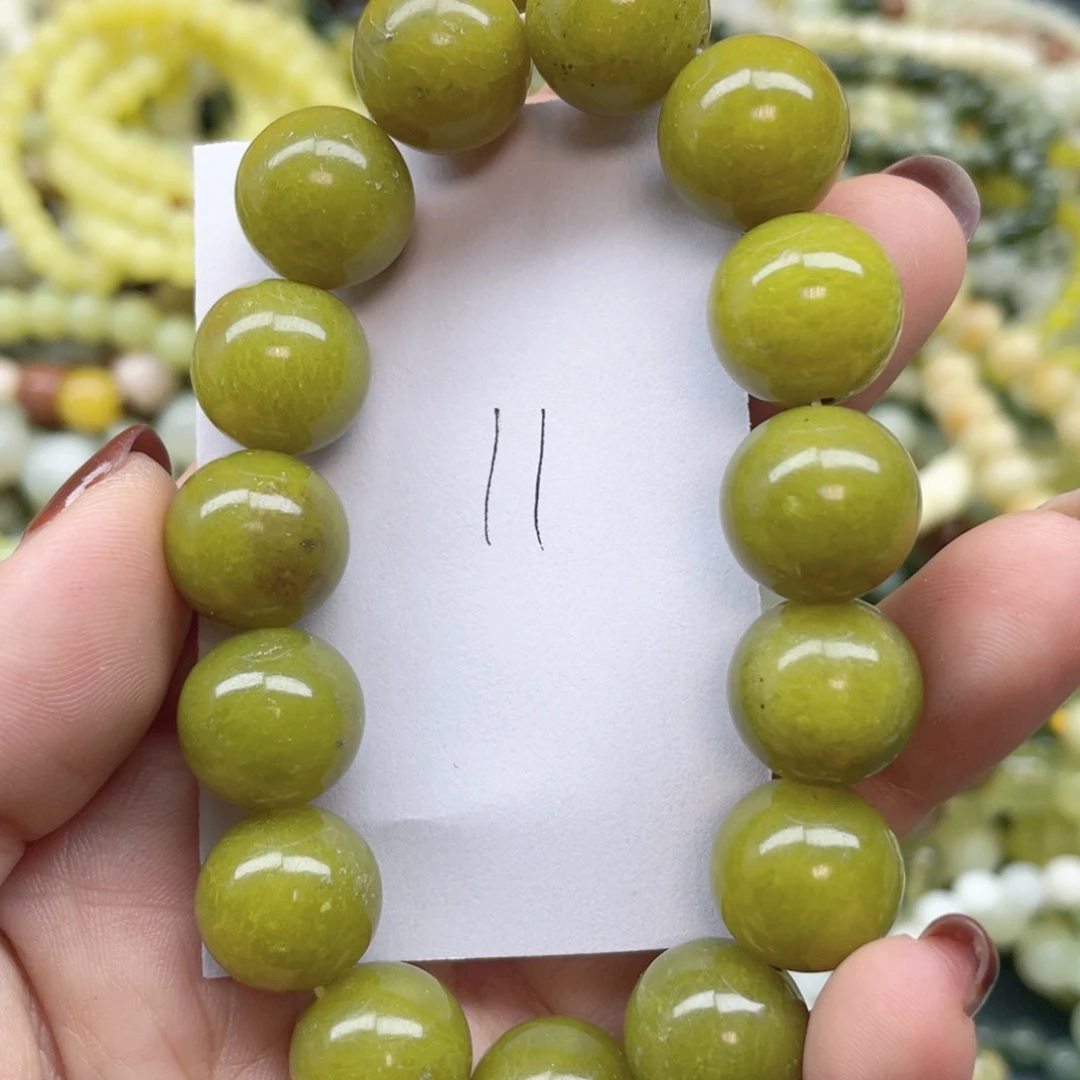 未镶嵌蛇纹石玉手串