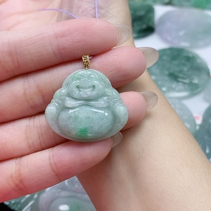 翡翠未镶嵌颈饰吊坠