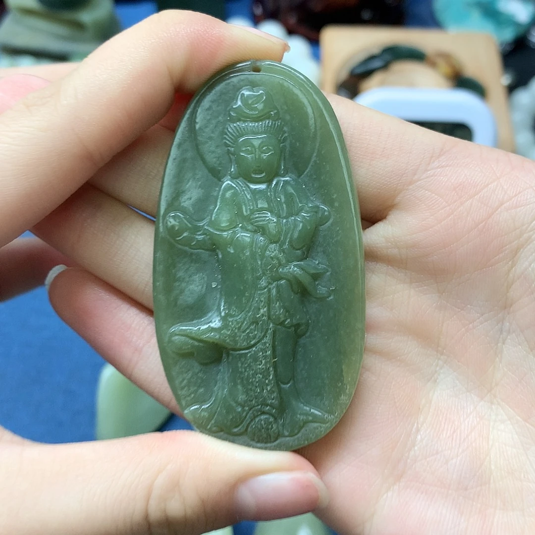 和田玉未镶嵌挂件