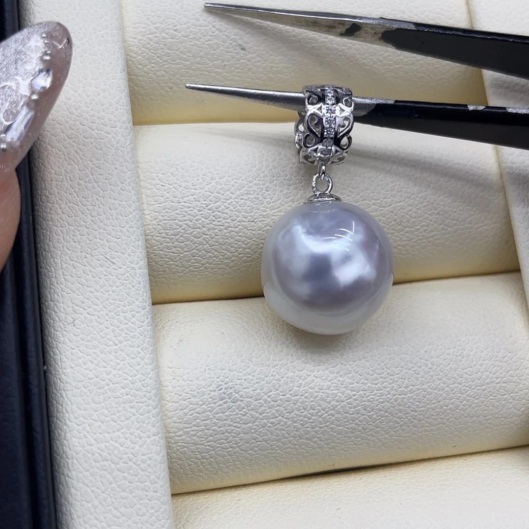 银S925镶嵌颈饰海水珍珠