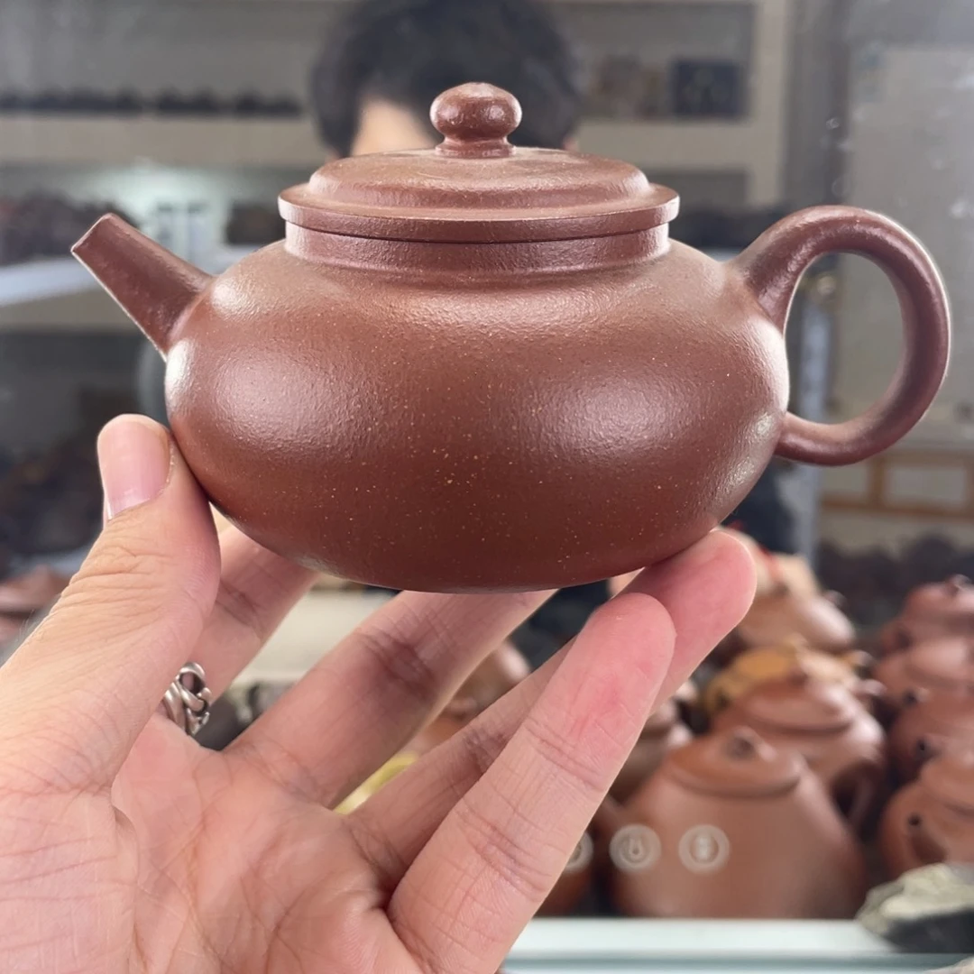 茶壶紫砂180cc红降坡茶壶