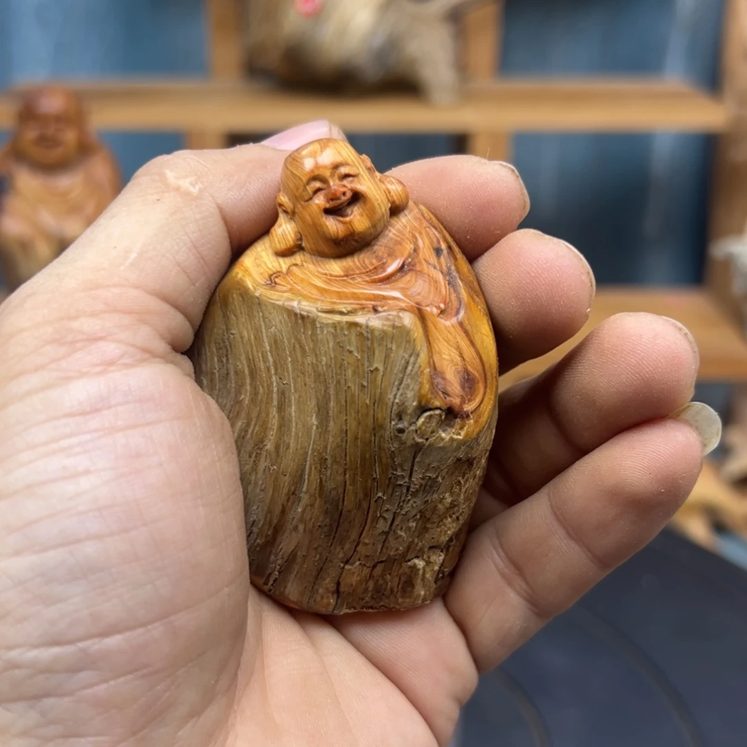 木萧*崖柏木摆件手把件